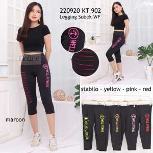 Floline Ols - Celana Well Fitness / Zumba Wanita 7/8 Sobek Depan Olahraga / Senam / Aerobic / Yoga Import 902