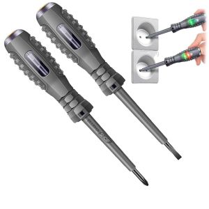 Set 2 Tua Vít Thông Minh Thế Hệ Mới Tua Vít Từ Tính Kiểm Tra Pha Đo Thông Mạch Vuadienmay
