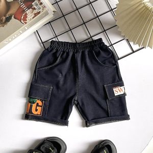 Quần short thun giả jean túi hộp size nhí cho bé mặc đi học đi chơi từ 10-26kg