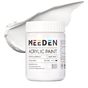 MEEDEN Heavy Body Acrylic Paint: 10.1oz / 300ml Acrylic Painting for Crafts Painting Canvas - Metallic Paints for Adults Artists Hobbists on Christmas Gift Decor