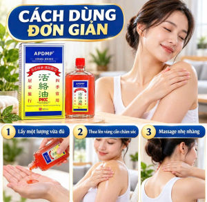 Dầu Nóng APDMP 50ml – Dầu Massage Dùng Ngoài Da Nhỏ Gọn Cho Vai Cổ Gáy Lưng Chân