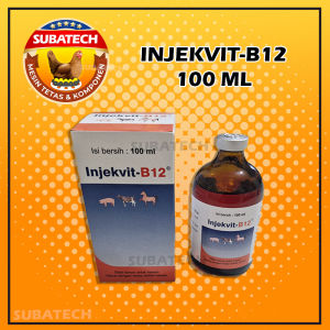 Injekvit B12 Medion 100 ml Vitamin Injeksi untuk Hewan Anjing Kucing Sapi Kuda Babi