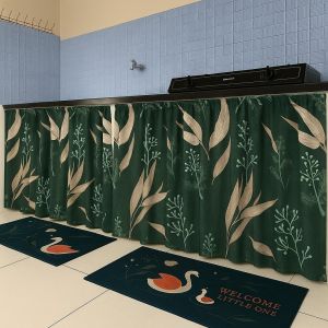 Gorden Kolong Dapur Murah Minimalis Mewah Ukuran 100cm X 70cm Bonus Tali