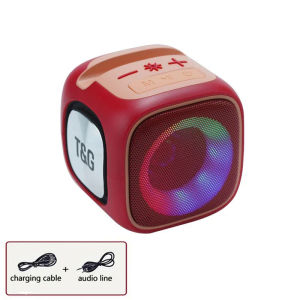 TG359 Portable caixa de som Bluetooth Speaker OutdoorColumn FM Radio TF Audio Wireless Subwoofer LED Sound Type-c Port