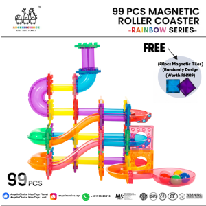 Angelin Choice 99pcs Marble Run Magnetic