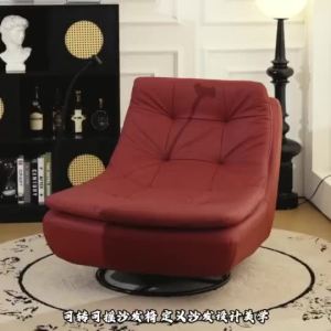 CraftedLiving SG-Designer single sofa chair with phone holder light luxury living room balcony leisure lazy rocking swivel chair