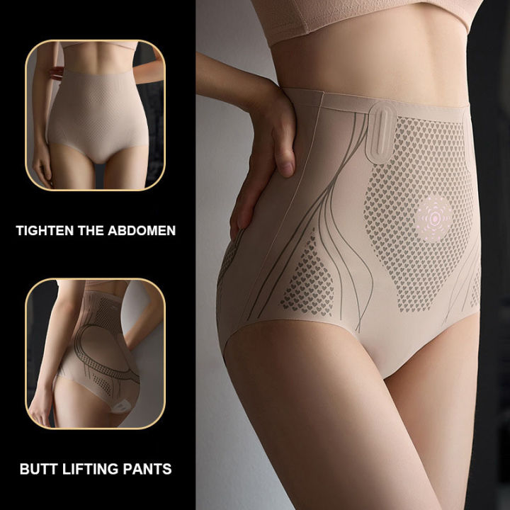 LaCileo Women Body Shaper High Waist ION PANTS Waist Trainer