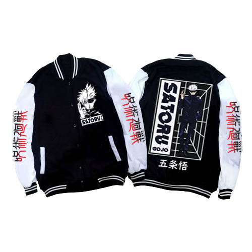 Jaket Hoodie Jujutsu Kaisen Anak Dewasa Jaket Baseball Pria