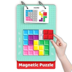 Smartivity Tetricks - Magnetic Puzzle Game for Kids 4–8 Years | 30+ Fun Brain Challenges with 6 Magnetic Shapes | Learning Toy | Educational Toy