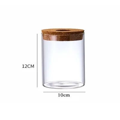 MINOA Transparent Hydroponic Plants Flower Pot Thickened Glass Transparent Glass Pots Micro Landscape Ecological Bottle Round Ecological Glass Vase Home