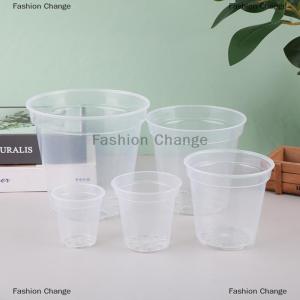 [COD] Fashion Change Round Planter Pot Orchid Nursery Container Planter Container Transparent Orchid Container Round Starting Pots