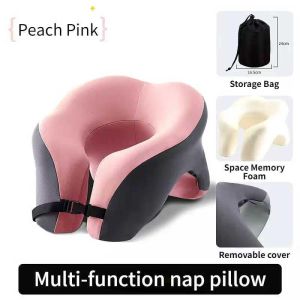 Comfort Neck & Arm Travel Pillow for OFWs – All-in-One Memory Foam Cushion for Office Plane Bus and Work Breaks