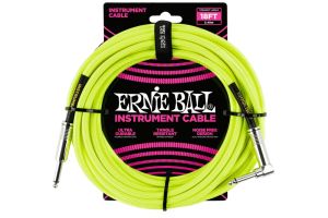 ของแท้USA. สายแจ็คกีต้าร์ สายสัญญาณ Ernie Ball Braided Cables มีขนาด 10Ft. (3.05m) / ขนาด 18Ft. (5.49m) สายแจ็ค ส่งด่วนทั่วประเทศ