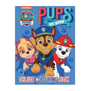 Paw Patrol Pups to Play Deluxe Colouring With 48 Pages to Colour For Kids