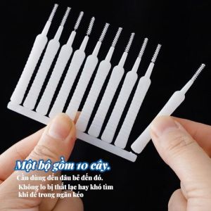 CỌ MINI VỆ SINH KHE NHỎ - COMBO 2 BỘ 20 CÂY BÀN CHẢI LÀM SẠCH CỔNG SẠC AIRPODS LAPTOP