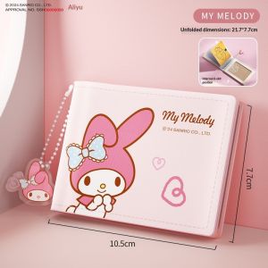Ví Đựng Thẻ Sanrio Nhiều Ngăn Da PU Nhỏ Gọn LFB339