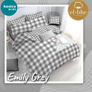 SPREI MURAH Motif Kotak Korea Aesthetic Warna Hitam Ukuran 180x200 Dan 160x200 Satu Set Bahan Bonita