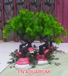 pohon bonsai plastik dekorasi aquarium Aquasceape