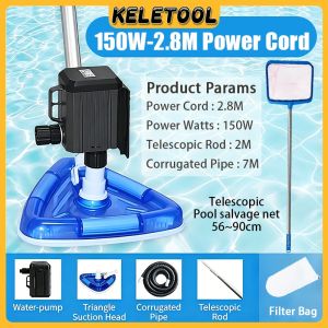swimming pool vacuum cleaner Water Vacuum Pool Suction Machine Fish Pond Cleaner Pool Cleaning Tool Suction Pump