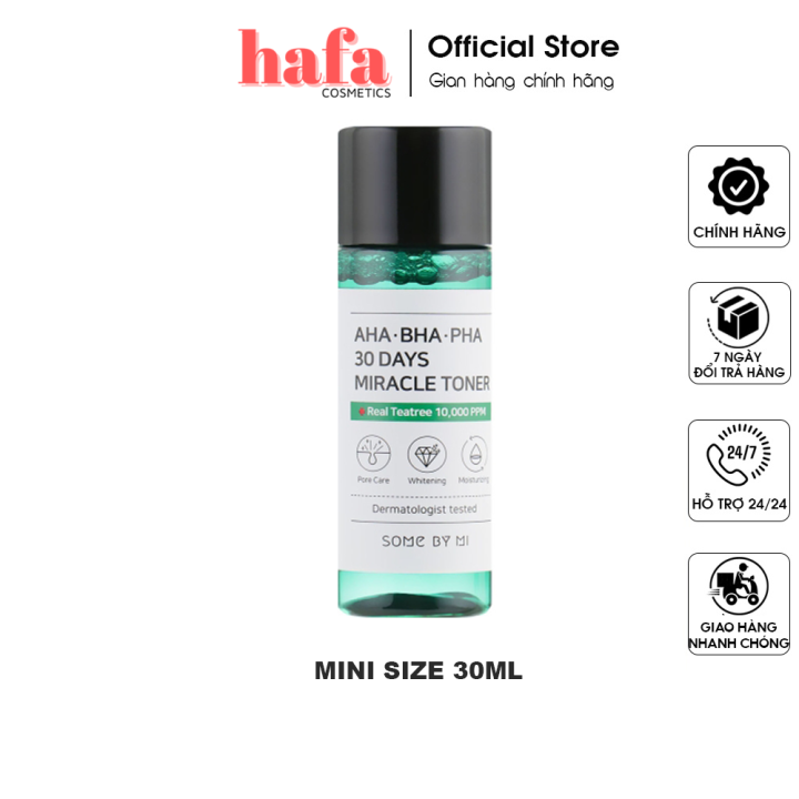 [Minisize 30ml] Nước Hoa Hồng Some By Mi AHA-BHA-PHA 30 Days Miracle Toner 30ml [Giảm Mụn Chỉ Trong 30 Ngày] _ Some By Mi Chính Hãng