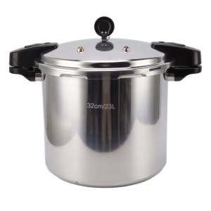 North Star Mall Pressure Cooker 23L 32cm Pressure Canning Heavy Duty Polished Aluminum Body