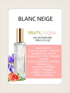 SHESKIN BLANC NEIGE Minyak Wangi Premium Wangi Bunga Wangi (15ML)Flower Fruit Female Fragrance JAM24
