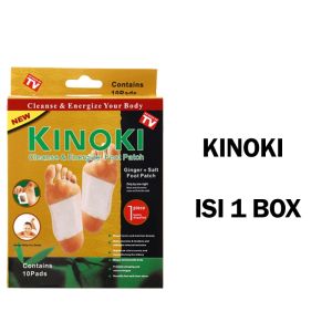 KINOKI GOLD Koyo Kaki Detox Foot Pads (1 Box Isi 10 Pads) - Koyo Penyeram Racun Tubuh Jahe Garam