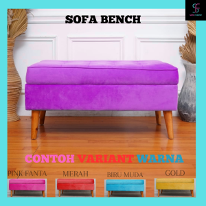 Bench Kimmy Desain Klasik dengan Paduan Pilihan Warna & Eksterior Kayu Manis