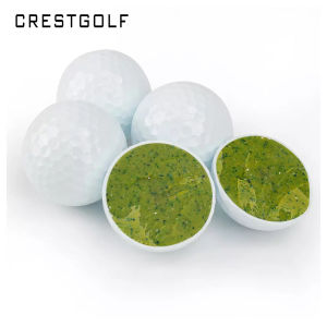 CRESTGOLF inventory stock blank golf double-layer practice ball high bounce 2-layer
