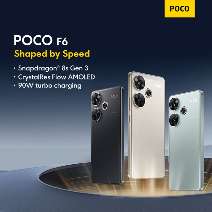 POCO F6 Smartphone | Snapdragon 8s Gen 3, 90W charging, 1.5K CrystalRes ...