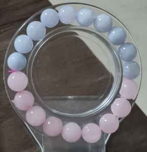 Rose Quartz and Aquamarine Bracelet