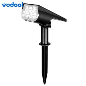 VODOOL Outdoor Solar Landscape Spot Lights Waterproof with Adjustable Brightness and Color Temperature