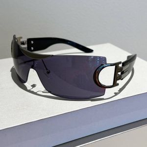 แว่นกันแดดแฟชั่น สไตล์เกาหลี UV400 รุ่น Cyber D แว่นกันแดด Y2K วินเทจสตรีท ดีไซน์ล้ำ ไฮเอนด์ ใส่ได้ทั้งผู้หญิงผู้ชาย