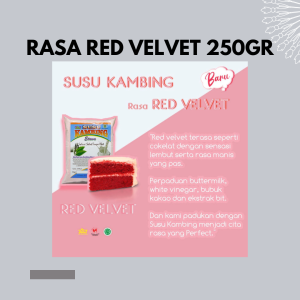 SUSU KAMBING BUBUK RASA RED VELVET 250GR