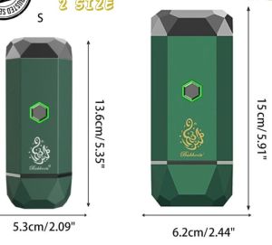 Portable Mabkhara Arabian USB Car Electric Mubkhar Islamic Bukhoor Censer Usb Type-C Power Rechargeable Metal