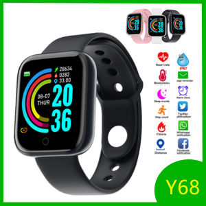 Hot Y68 Smart Watch Original D20 Smart Bracelet 1.44 inches Screen Heart Rate Blood Pressure Bluetooth Watch Sport Fitness Tracker Apply to iphone Android Xiaomi oppo for Kids Women Men