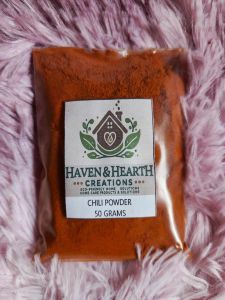 Hot & Spicy Real Premium Chili Powder by Haven & Hearth Creations 50g/100g/250g