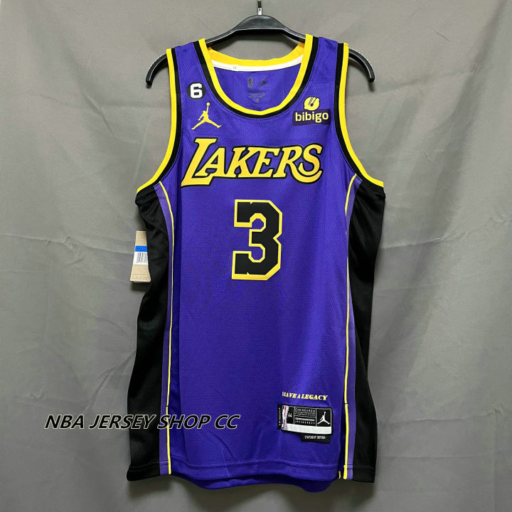 Anthony davis purple lakers 2024 jersey