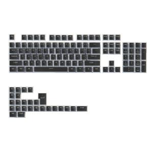 1Set Double Shot PBT Keycap 130 Keys Translucent Dual-layer Keycaps OEM Profile for RGB Mechanical Keyboard