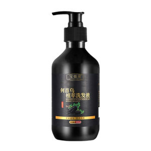 [SG READY STOCK]Polygonum Herbal Black Hair Shampoo 300ml White Hair to Black Hair Hair Growth Cover Hair Care