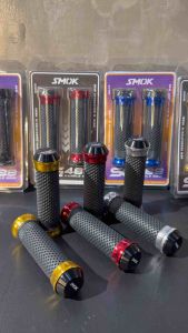 SMOK ALLOY SG488 HANDLE GRIP WITH BAR END ( UNIVERSAL ) NEW DESIGN SMOK HANDLE GRIP FOR YAMAHA MIO SPORTY / M3 / AEROX / NMAX / HONDA CLICK150 / CLICK 125 / PCX / ADV / WAVE / XRM / SMASH / RAIDER