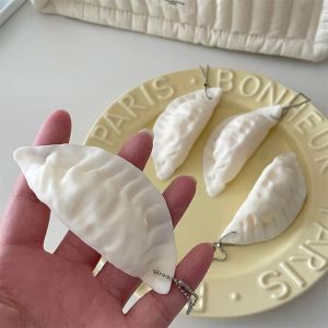 CUFEI Simulation Food Dumplings Keychain TPR Stress Relief Pinch Toy Mini 3D Squeeze Toy Gift