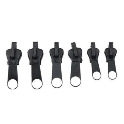 6Pcs Ritsleting Pengganti /Zipper Replacement Repair Kit/Zipper Lock Repair Fix Emergency Universal Zipper Retsleting Instant Fix Zipper Repair Kit Zip Untuk Pakaian / Tas Dll