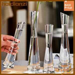 haidianzi Bình hoa thủy tinh trong suốt bình hoa nhỏ cây thủy canh hoa hồ cạn phòng sang trọng bàn trang trí nhà cửa trang trí đám cưới