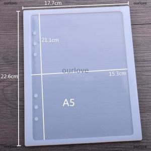 [COD] ourlove แม่พิมพ์ซิลิโคนเรซินแบบทำมือแม่พิมพ์ซิลิโคนรูปสมุดโน้ต A7 A6 A5