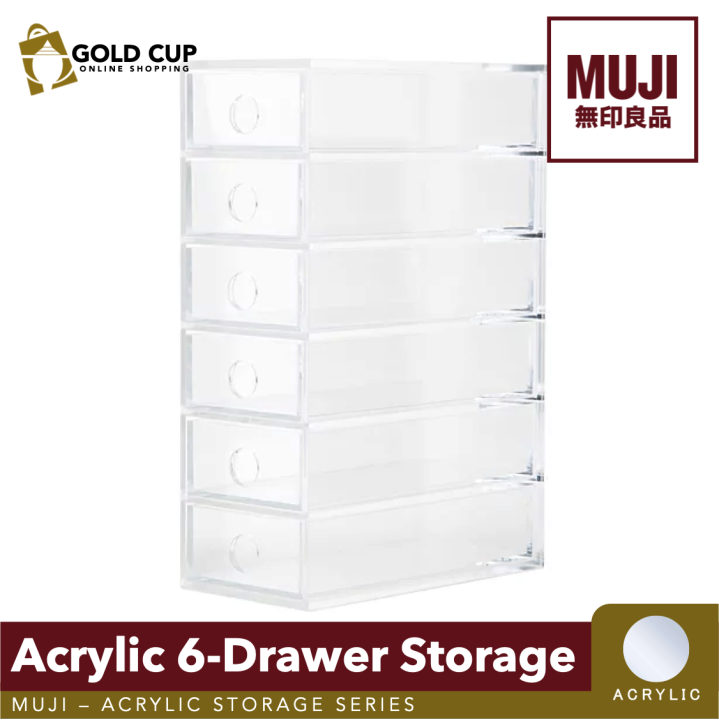 MUJI Acrylic 6-Drawer Storage (Acrylic Storage Units) | Lazada PH