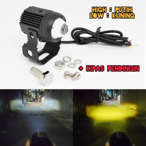 LAMPU TEMBAK LASER LED D2 LAMPU 2 WARNA PUTIH KUNING LAMPU WATERPROOFF