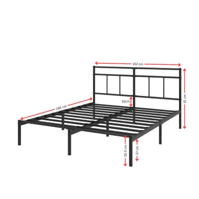 Zinus Mira Katil Besi Metal Bedframe with Header