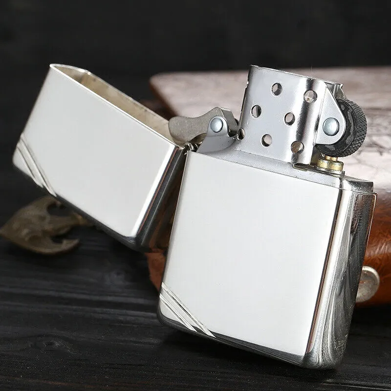 Zippo 14 Sterling Silver Vintage with Slashes | Rare Precious