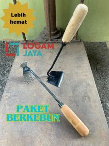 Paket Berkebun Satu Set isi 2/ Pencabut Rumput dan Cangkul Mini dari Bahan Gergaji Selendang
